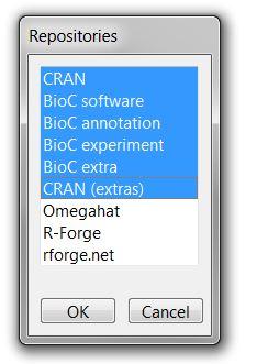 setting R package repositories